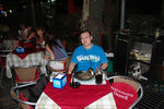 Dinner along the street of Las Ramblas, eating Arroz Negro & Coke (EUR15) -- 5th July 2006