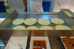 crepes, sadly no toppings were available besides the jam, sugar and choc sauce