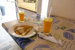 First time we ate something since 0600 when we had breakfast... the crepe was literally soaked in syrup.. yuck!