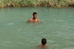 First time I saw someone swimming with a cigarette... Just look at how enjoyed he looked!