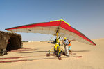 All finished, the plane was being put back to the hangar.