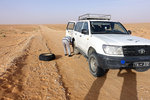 Our driver was changing tyre for the other jeep... luckily that didn't happen while we were lost on the first night