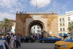 This is the eastern gateway to the medina - Bab Bhar. Used to be part of the old city wall but now a huge freestanding arch after the French had knocked down the walls