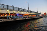 Galata bridge. The top part was for cars and fishermen, the lower part was for restaurants "who offered best prices"... according to them...