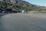 The beach (again too lazy to look up the name) is characterised by the fresh river water on the left, and the sea water on the right!