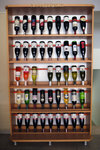 The wines displayed (yacht boutique hotel)
