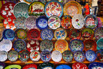 Stuff from the Spice Bazaar...Colorful plates with paintings...