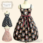 Enchantlic Enchantilly 猫の王女達の肖像画JSK ロリィタ USED】猫の王女達の肖像画ジャンパースカート | Enchantlic