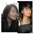 普通謝師宴淡妝 ,單眼皮 啡色眼影 , 下眼線加大眼形