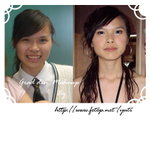 謝師宴妝 , 啡色加珍珠白眼影 , 拉長雙眼