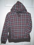 Brown square patterns hoodie Size S/M CDN $10