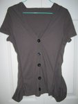 BRAND NEW Grey Short Jacket w/ hoodie~ Great for mix and match! Size S/M CDN $15