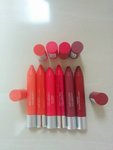 Used less than few times, sanitized More than 97% left each.  Revlon ColorBurst Matte Lip Balm Lipstick or Just Bitten Kissable Balm Stain  Retail Cdn $10.99+ taxes = $12.30 each Now CDN $8 each or $15 for 2 or $40 for All 6