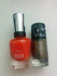 BRANDE NEW! Sally Hansen Complete Salon Manicure Firey Island Orange Nail Polish 14.7ml + Gosh Gold  Glitter Nail Polish 8ml CDN $15