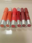 Used less than few times, sanitized More than 97% left each.  Revlon ColorBurst Matte Lip Balm Lipstick or Just Bitten Kissable Balm Stain  Retail Cdn $10.99+ taxes = $12.30 each Now CDN $8 each or $15 for 2 or $40 for All 6