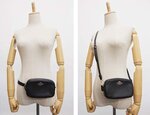 BRAND NEW COACH CONVERTIBLE BLACK LEATHER BELT BAG NWT F34805 GIFTBOXBLACK/LIGHT GOLD100% Authentic, Brand New with Tags, Care Card and Coach Signature Gift Box.MSRP CDN $298 + taxes = $333.76NOW: $250A refined and elegant way to go hands-free, our Belt Bag has space for a phone, cards, keys and other small essentials. The versatile style is crafted of polished pebble leather and adjusts in length to be worn crossbody or over the shoulder.Product details:Refined pebble leatherInside multifunction pockets; Two credit card slotsZip closure, fabric liningOutside open pocket3 ways to use:1) can use the belt separately2) Adjustable strap for wear at waist - belt bag3) Adjustable strap for wear as crossbody bagsize: 6 3/4" (L) x 4 1/2" (H) x 1 1/2" (W) 