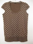 IMG_1743 brown dots top Free Size cotton $8