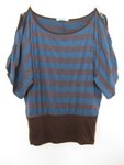 IMG_1780 urban behaviour brown blue top Free Size Cotton $5