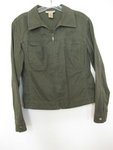 IMG_1792 Cotton Ginny Green Jean Jacket Size M Cotton $15