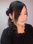 以粉紅為主的新娘妝~