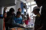 doctor was practicing by using pig eyes...so terrible..!!