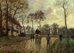 Camille PISSARO The Stage Coach at Louveciennes