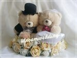 花車佈置(吸盤款), 配4個車門花 (免費安裝結婚公仔) - 限時優惠價$498/套, 送V帶