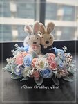 花車佈置(吸盤款), 配4個車門花 (免費安裝結婚公仔) - 限時優惠價$498/套, 送V帶