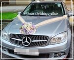 花車佈置(圓型吸盤款), 配4個車門花 (淺紫+粉紅) - 限時優惠價$468/套, 送V帶