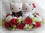 花車佈置(吸盤款), 配4個車門花 (免費安裝結婚公仔) - 限時優惠價$498/套, 送V帶