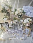idreamwedding 教堂佈置套餐 - 白色系列 - 迎賓枱枱面裝飾佈置