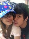 今日我隻眼皮好痛 所以我無化妝戴con出街 第一次咁樣同老公去街:(