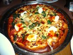 Cajon Spiced Chicken, Spinach, Potatoes and Mushrooms topped with Sweet Chili Sauce & Sour Cream $100