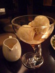 Affogato(Vanilla Sundae with French Macaroon, Expresso Shot and Kahula)