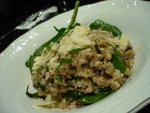 organic wild rice with mushroom and spinach