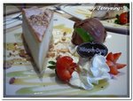German Cheese Cake & Dark Chocolate Orange Ice-cream