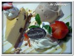 Strawberry Marble Cheesecake & Baileys Ice-cream