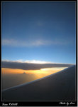 飛機上看日落 wonderful!!