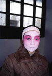 Kun Opera actress showing the Make up process