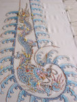 Embroidery -wrong side of the machince embroidery