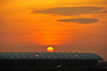 DSC_1298 Sunset at Shanghai Pudong Airport