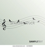 stock-vector-musical-note-with-birds-on-a-wire-24238828