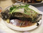 Steamed Whole Fresh Garoupa with Sacllions蒸蒸日上