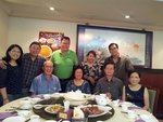 前排左起 : 林總和師母 , 林永權(忠) 秦秀雲(忠)後排左起 : 鄧兆鴻(忠)劉鳳霞(誠)師兄姊伉儷 唐少偉(忠) 馮寶森(恆)胡樹棠(謙)歲月如歌，唐少偉師兄與林廷輝老師40年沒見，秦秀雲師姐與林總亦40年沒見。唐師兄與秦師姐也是40年沒見過了！(6 Nov)