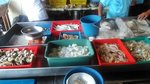 在河上捕獲的海產