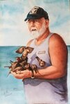 Man with birds