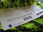 So happy to see the boarding pass! 