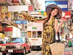 Panaji啡色大草帽$559、 Panaji黃色紮染長身 Tube Dress$1