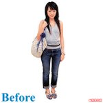 變身前的 Sansu，仍是一副學生模樣