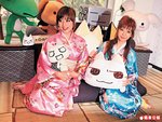椋名凜（右）同 Rainbow齊齊着上日式浴衣埋沒美好身材，相信男 fans一定好失望